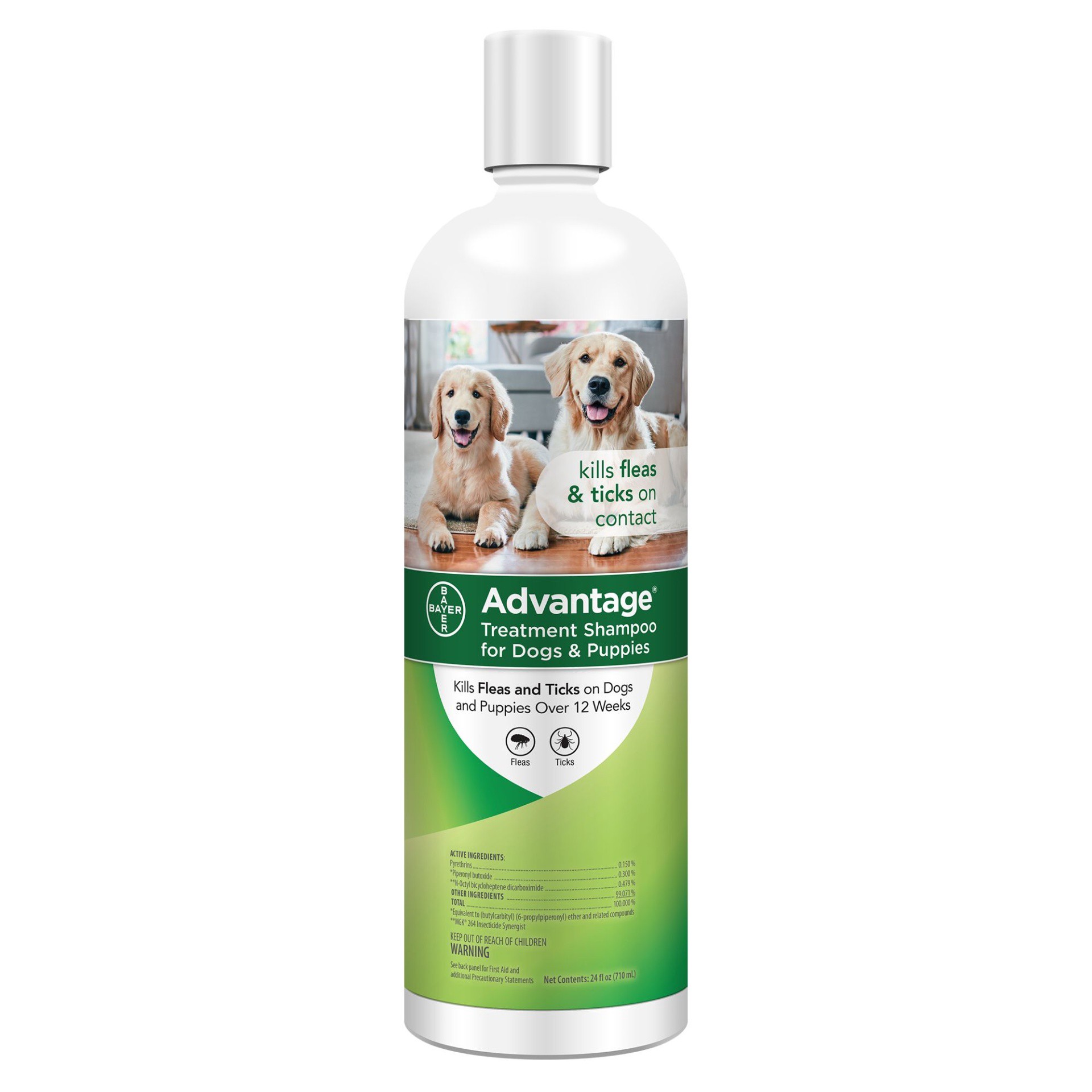 slide 1 of 1, advantage Flea & Tick Dog & Puppy Shampoo, 24 fl oz