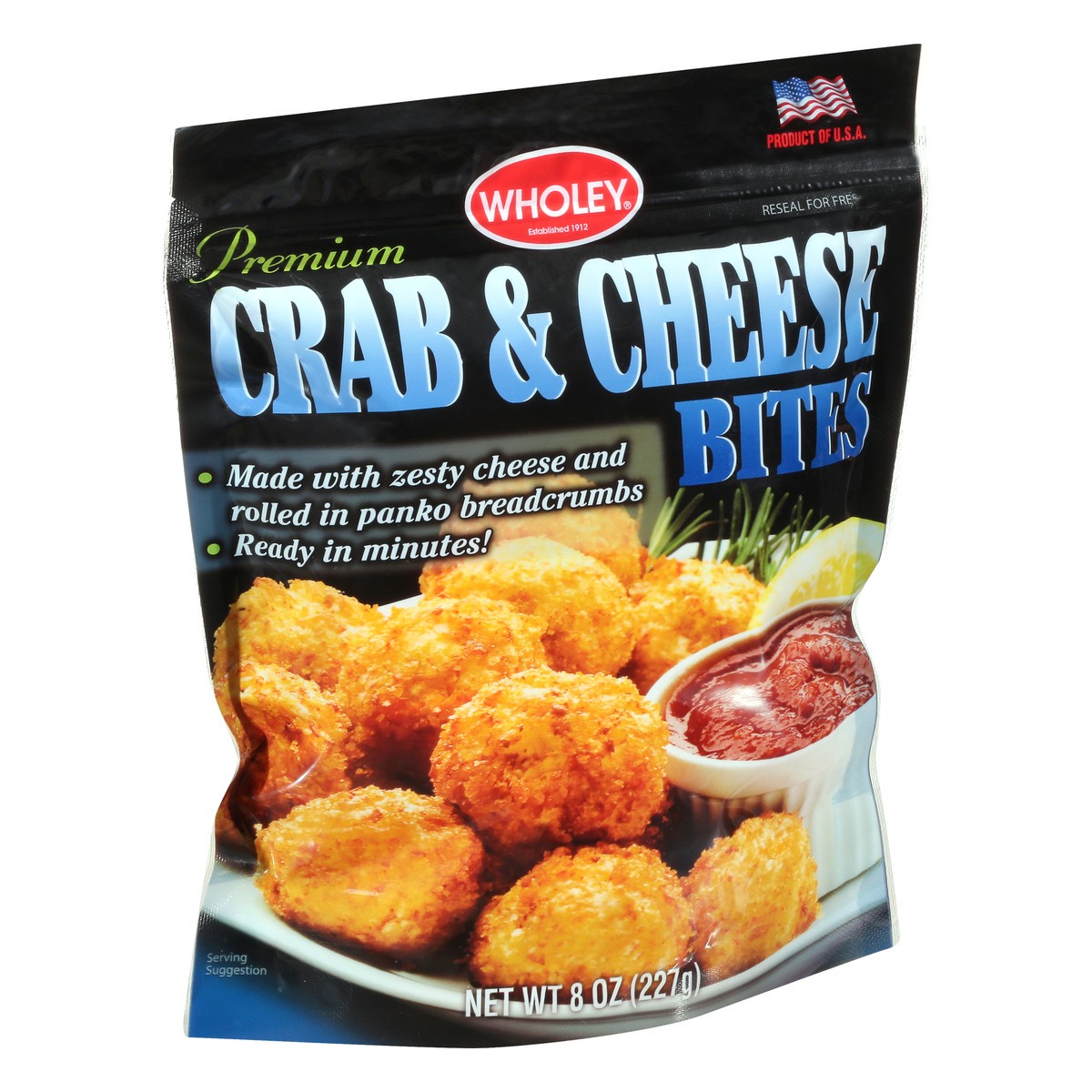 slide 3 of 12, Wholey Crab & Cheese Bites, 8 oz