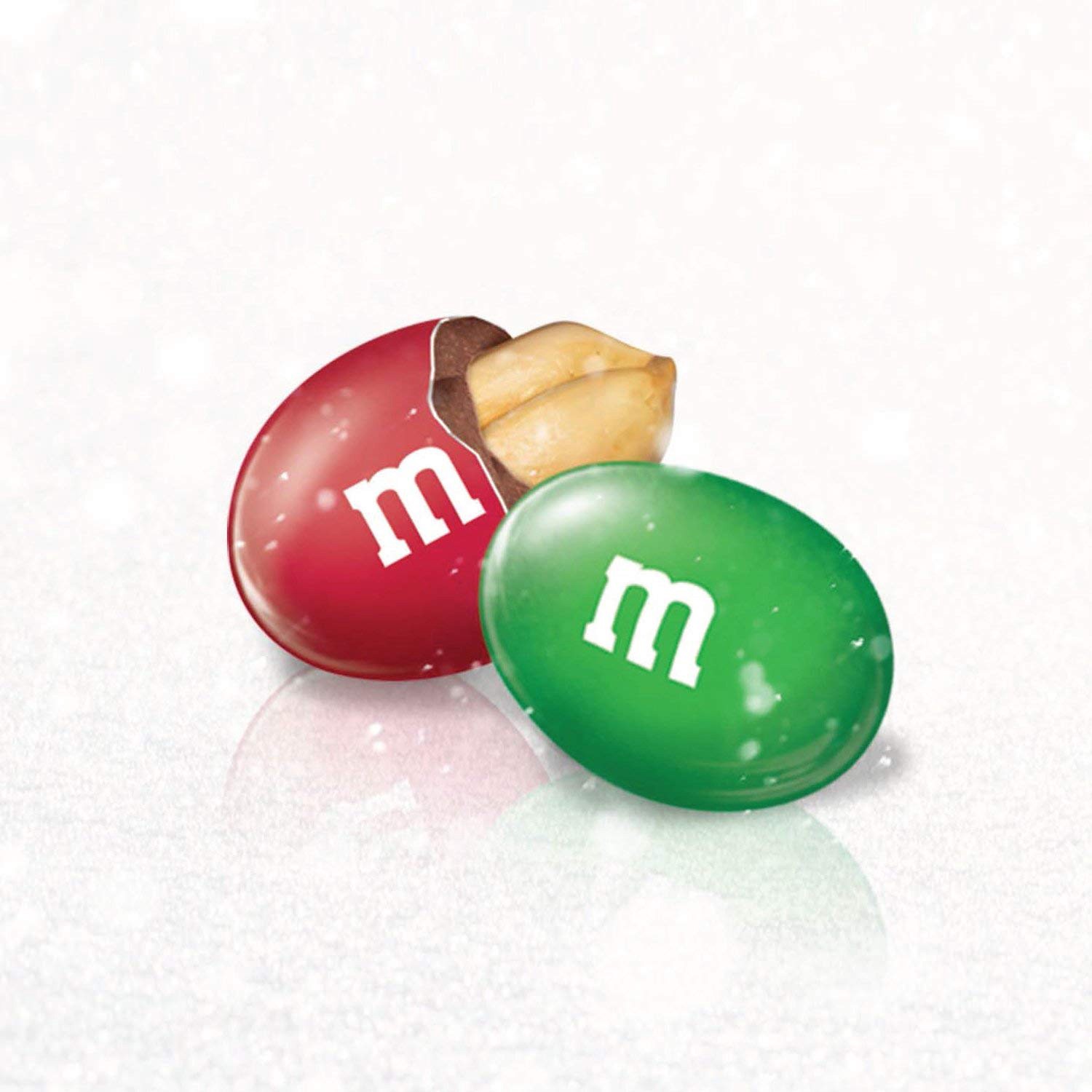 slide 2 of 2, M&M's Peanut Chocolate, Christmas Candy Canes, 3 Oz Cane, 2.43 oz