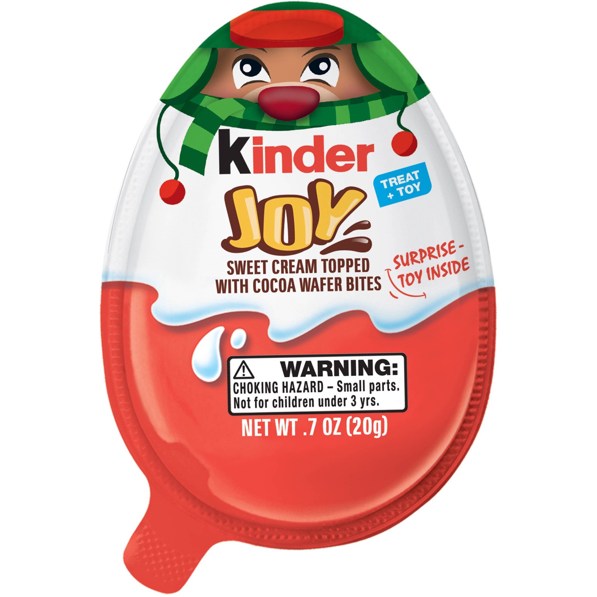 slide 1 of 9, Kinder Joy Egg Christmas (Poland), 0.7 oz