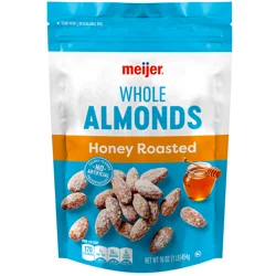 Meijer Almonds Honey Roasted, 16 Oz