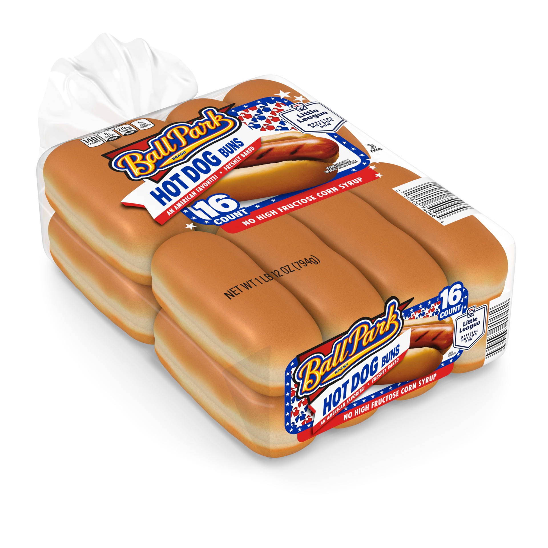 slide 1 of 7, Ball Park White Hot Dog Buns, 16 count, Hot Dog Buns, 28 oz Bag, 16 ct