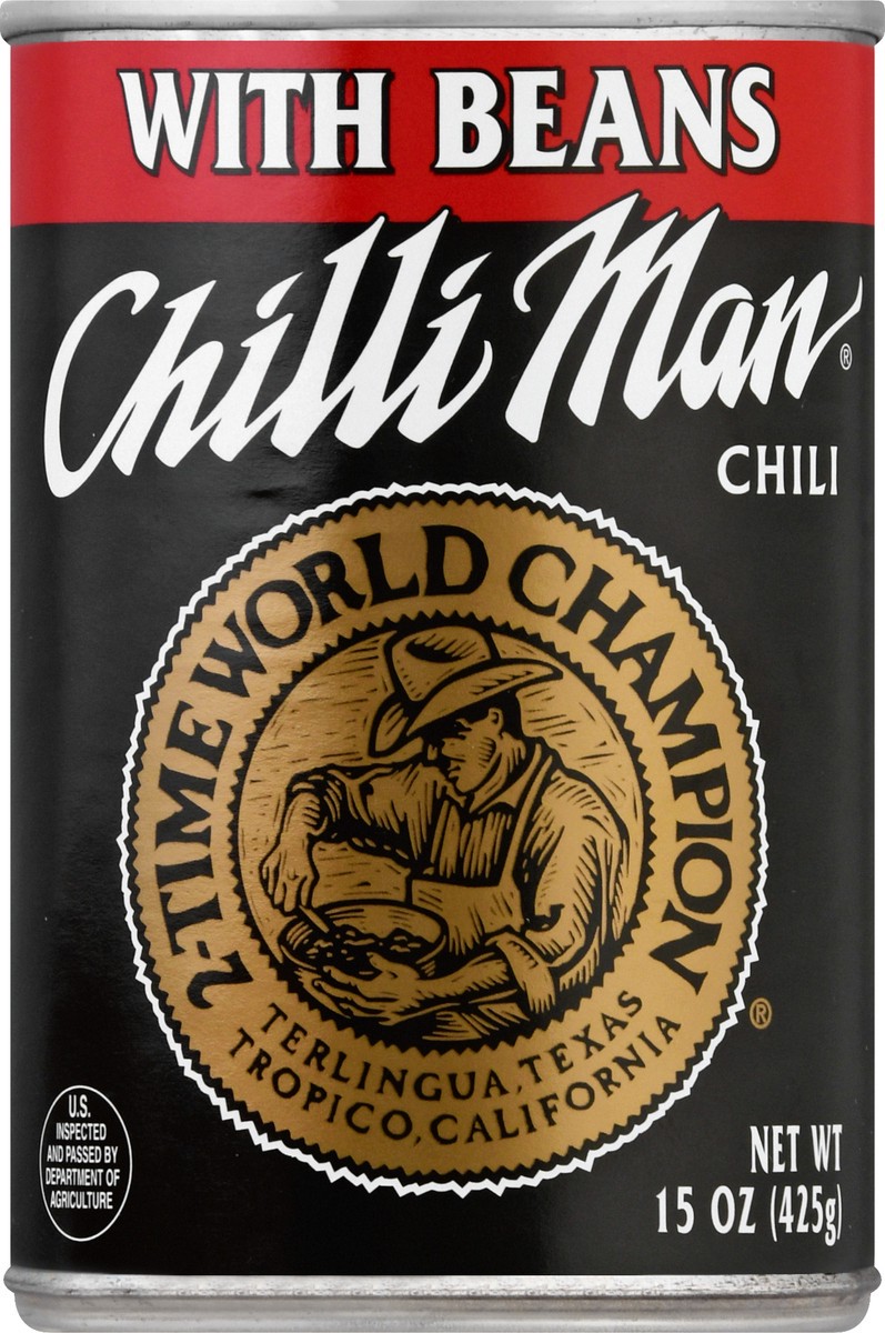 slide 1 of 9, Chilli Man Chili With Beans, 15 oz