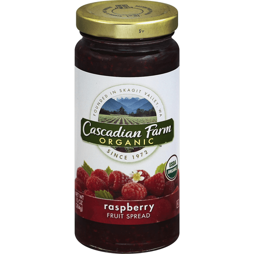 slide 2 of 2, Cascadian Farm Organic Fruit Spread Raspberry, 10 oz