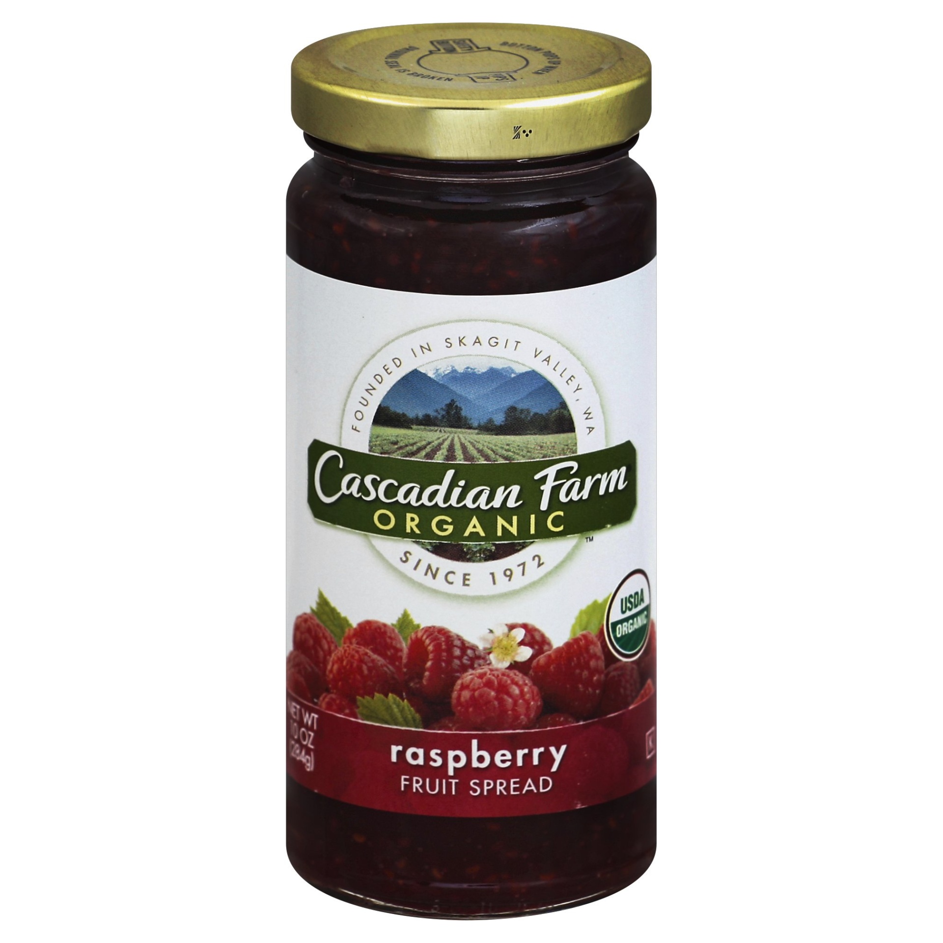 slide 1 of 2, Cascadian Farm Organic Fruit Spread Raspberry, 10 oz