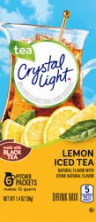Crystal Light Pitcher Packets Lemon Iced Tea Drink Mix 6 Packets