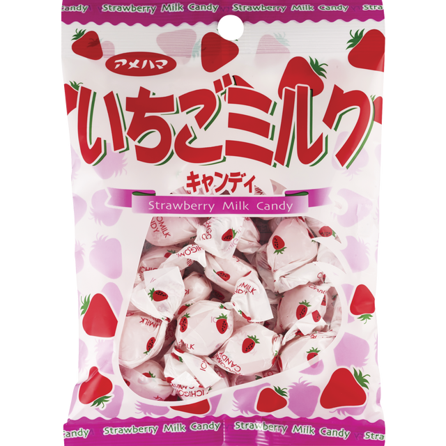 slide 1 of 1, Amehama Ichigo Milk Candy, 1 ct