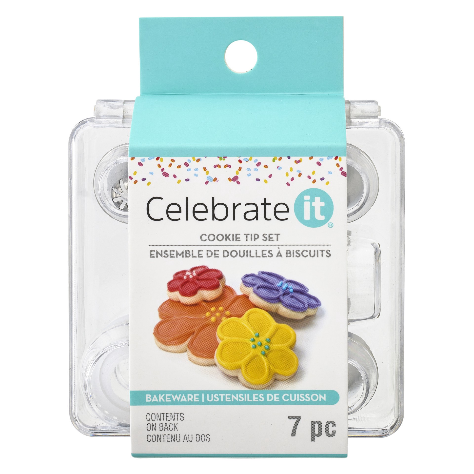 slide 5 of 5, Cookie Tip Set With Case By Celebrate It, 3.1 in x 3 in x 1.5 in