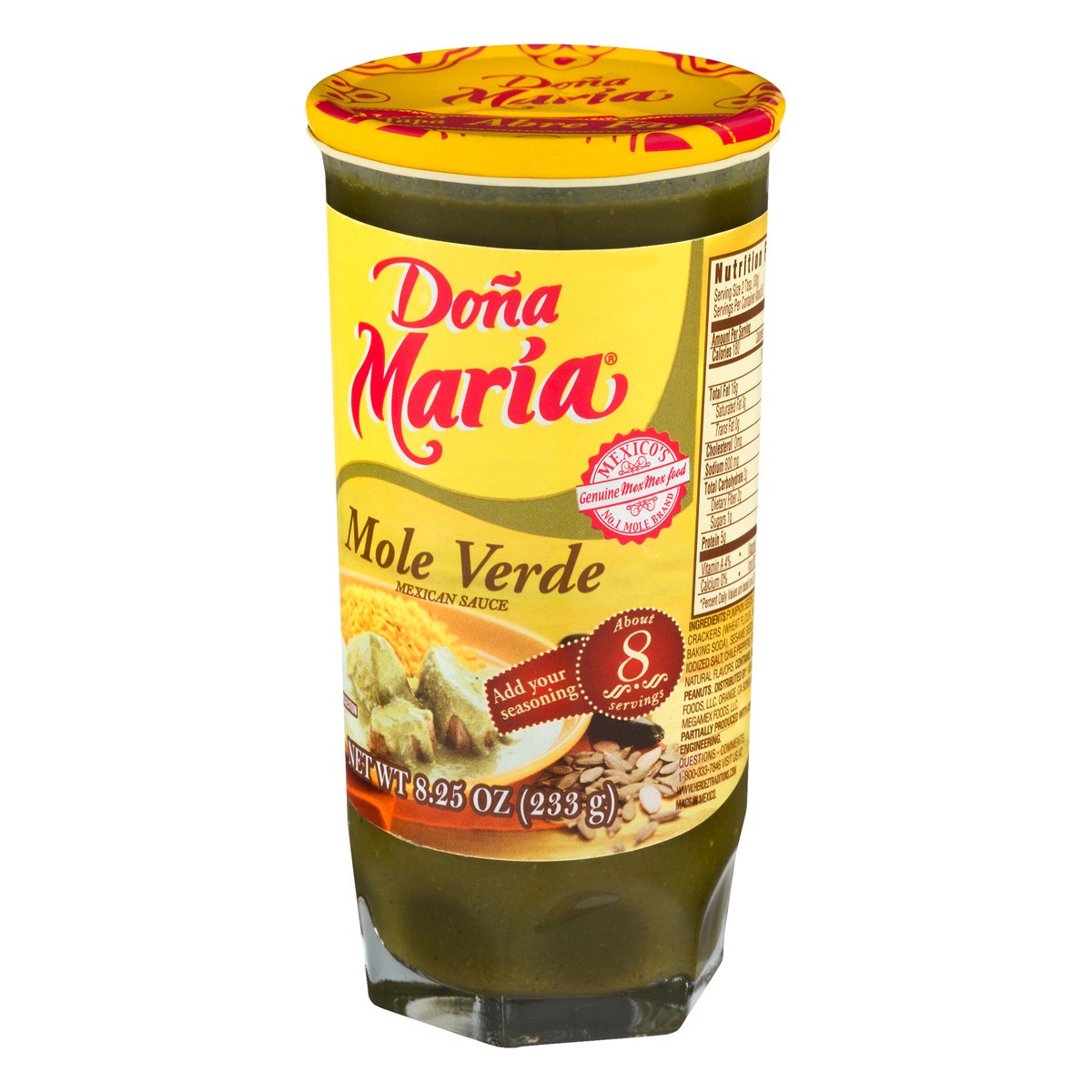 slide 4 of 14, Doña Maria Mole Verde Mexican Sauce 8.25 oz. Jar, 8.25 oz