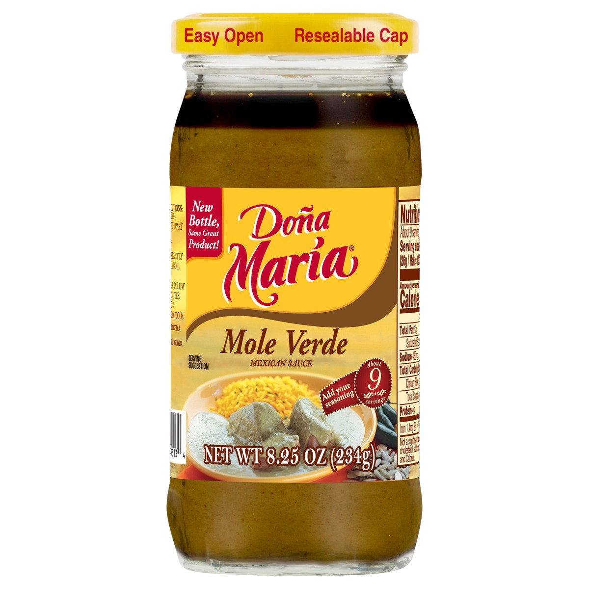 slide 1 of 14, Doña Maria Mole Verde Mexican Sauce - 8.25 oz, 8.25 oz