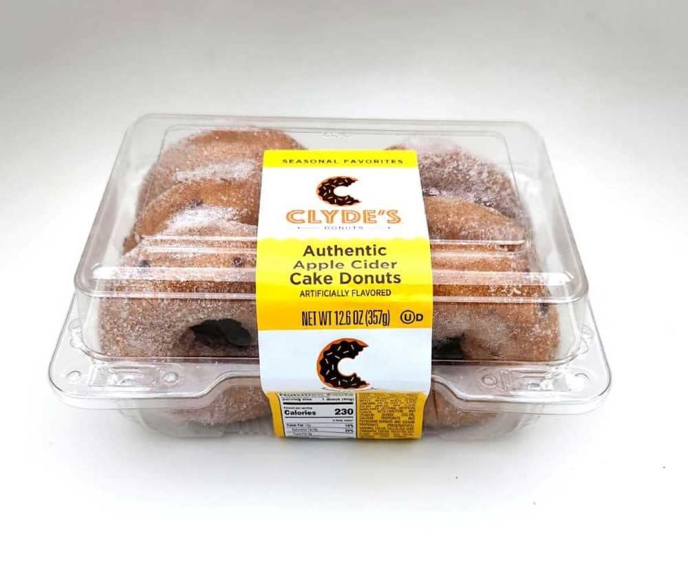 slide 1 of 1, Clyde's Apple Cider Cake Donuts, 12.6 oz