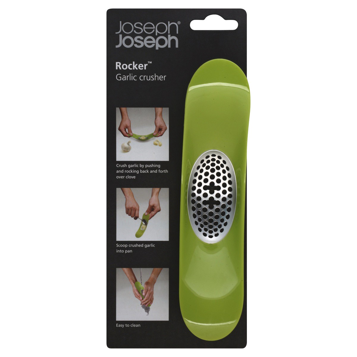 slide 1 of 1, Joseph Joseph Rocker Garlic Crusher - Green, 1 ct