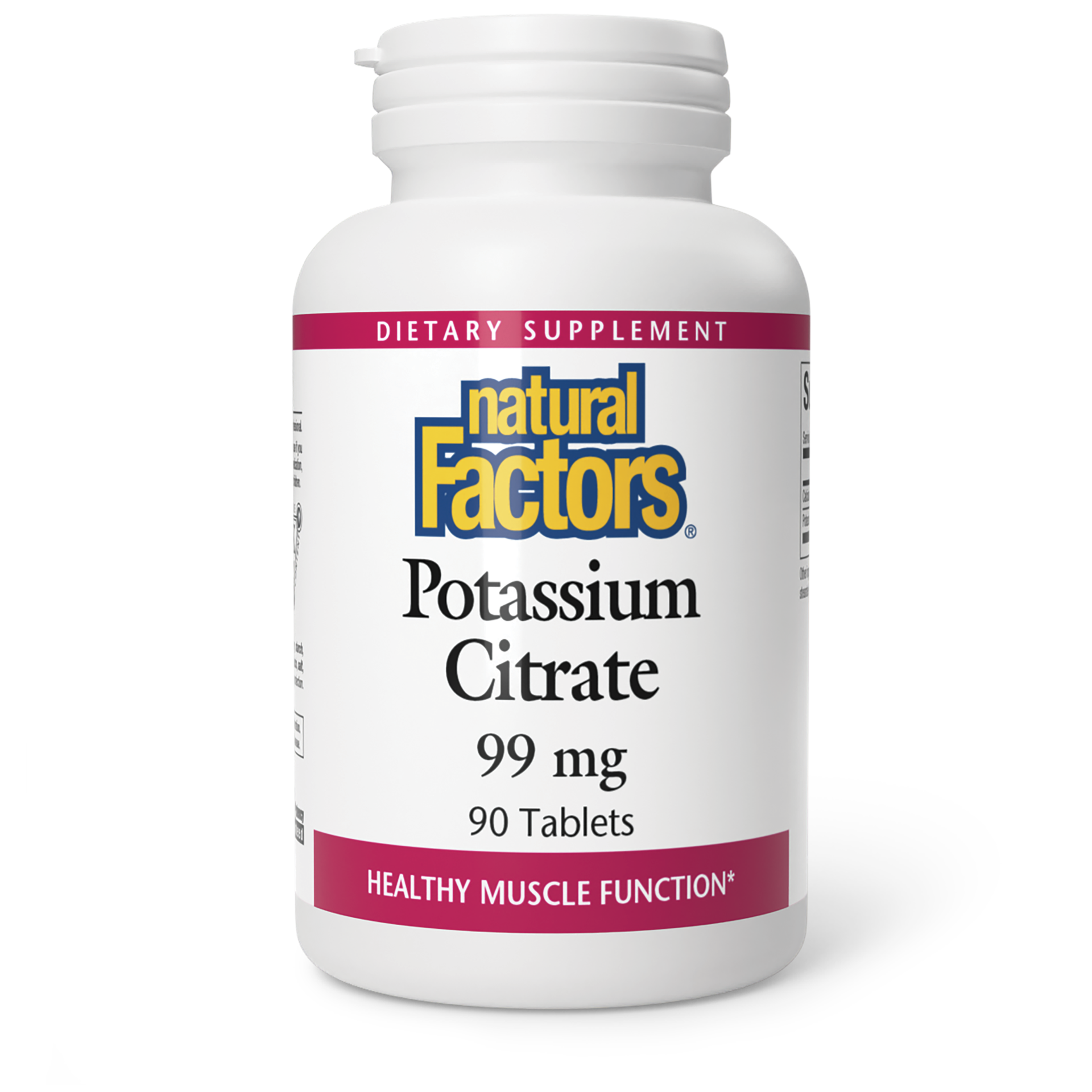 slide 1 of 2, Natural Factors Potassium Citrate, 81 g