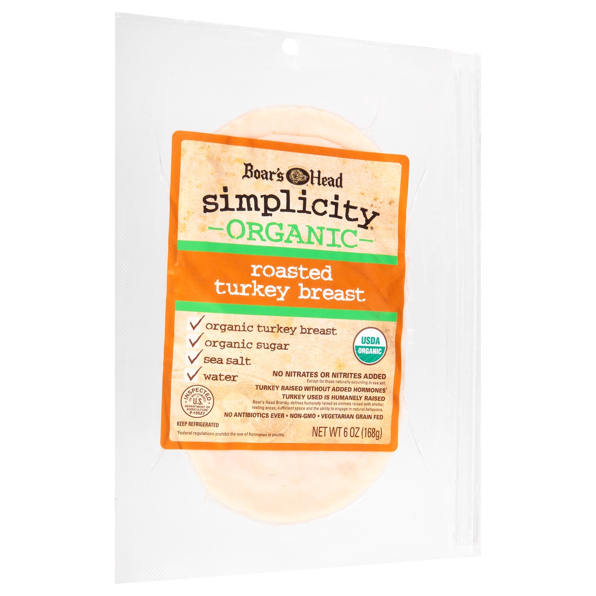 slide 9 of 9, Boar's Head Simplicity Organic Roasted Turkey Breast, 6 oz