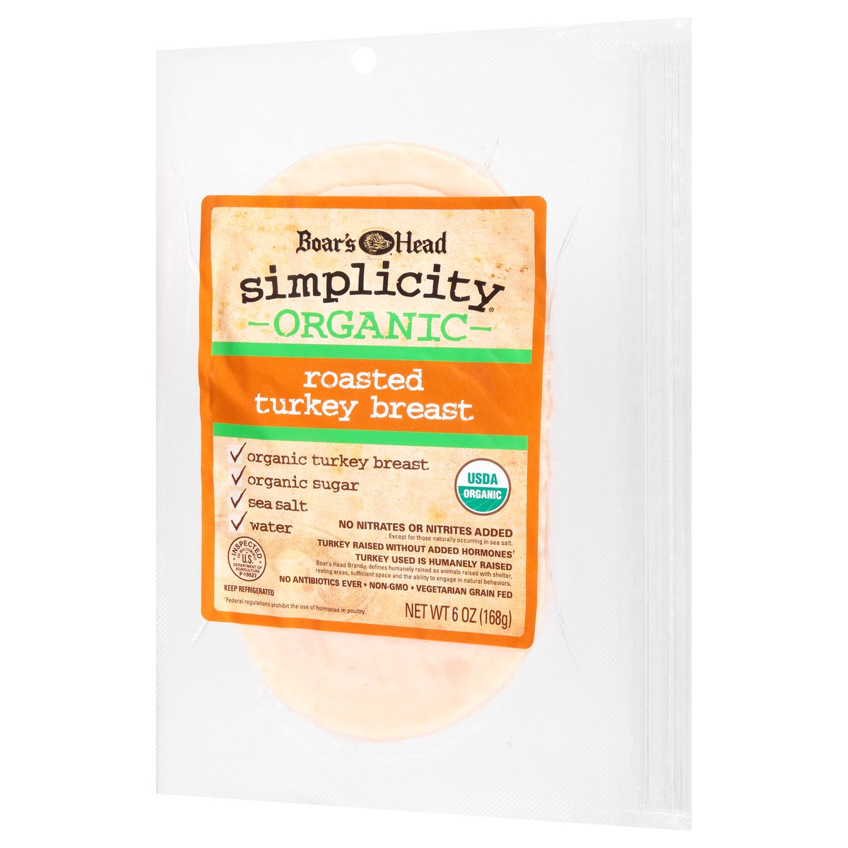 slide 5 of 9, Boar's Head Simplicity Organic Roasted Turkey Breast, 6 oz