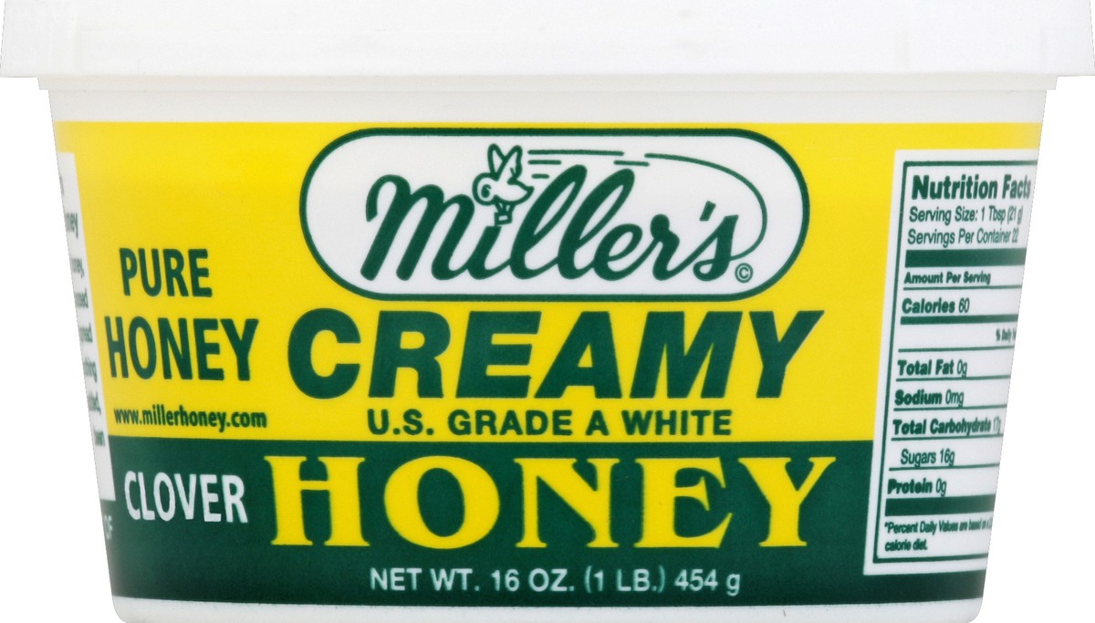 slide 2 of 3, Miller's Honey 16 oz, 16 oz