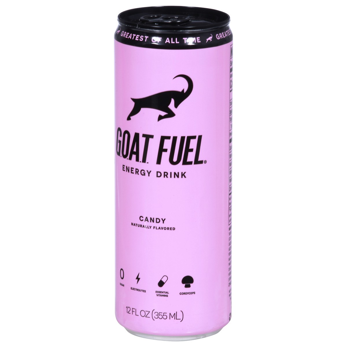 slide 6 of 9, G.O.A.T. Fuel Energy Drink, Pink Candy - 12 fl oz, 12 fl oz