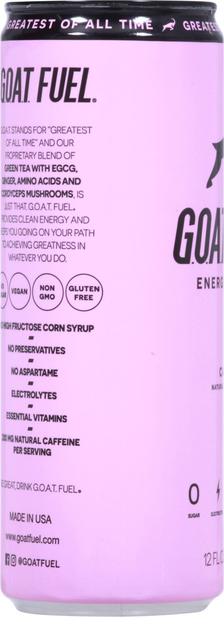 slide 3 of 9, G.O.A.T. Fuel Energy Drink, Pink Candy - 12 fl oz, 12 fl oz