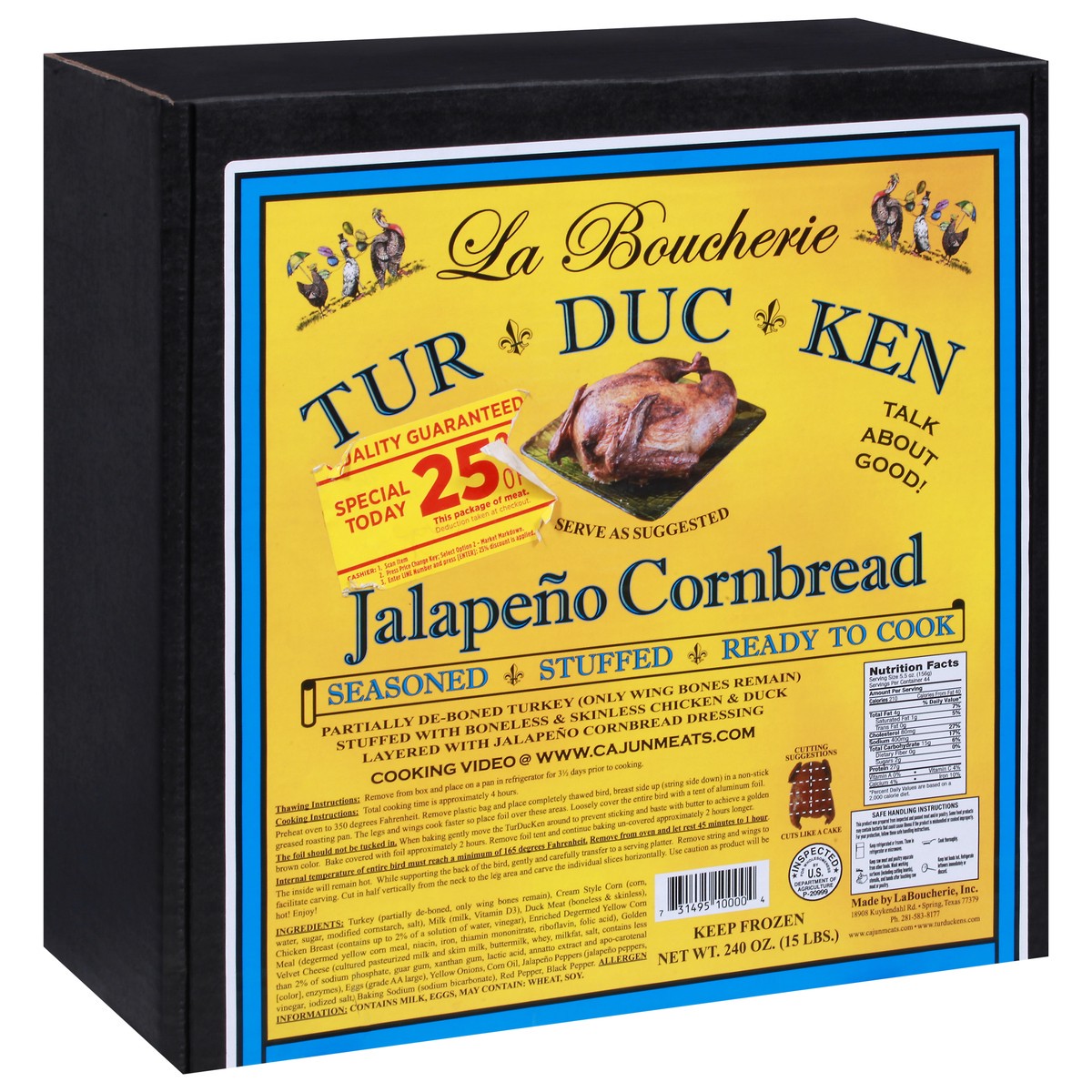 slide 7 of 9, La Boucherie Jalapeno Cornbread 240 oz, 240 oz