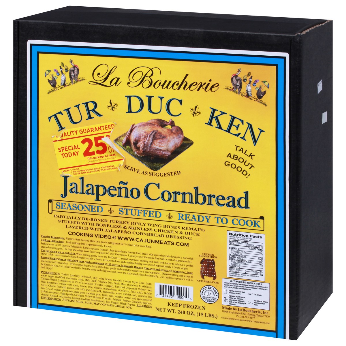 slide 5 of 9, La Boucherie Jalapeno Cornbread 240 oz, 240 oz