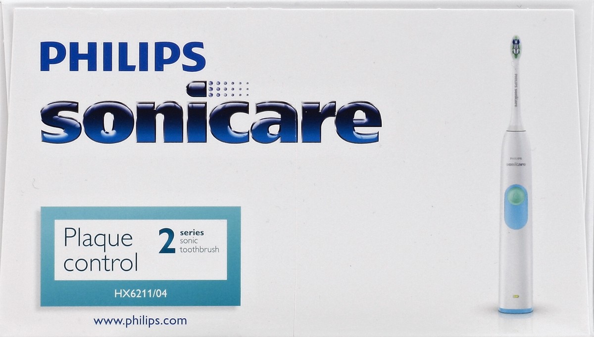 slide 2 of 4, Sonicare 2 Series Plaque Control White Battery Electric Toothbrush - HX6211/04, 1 ct