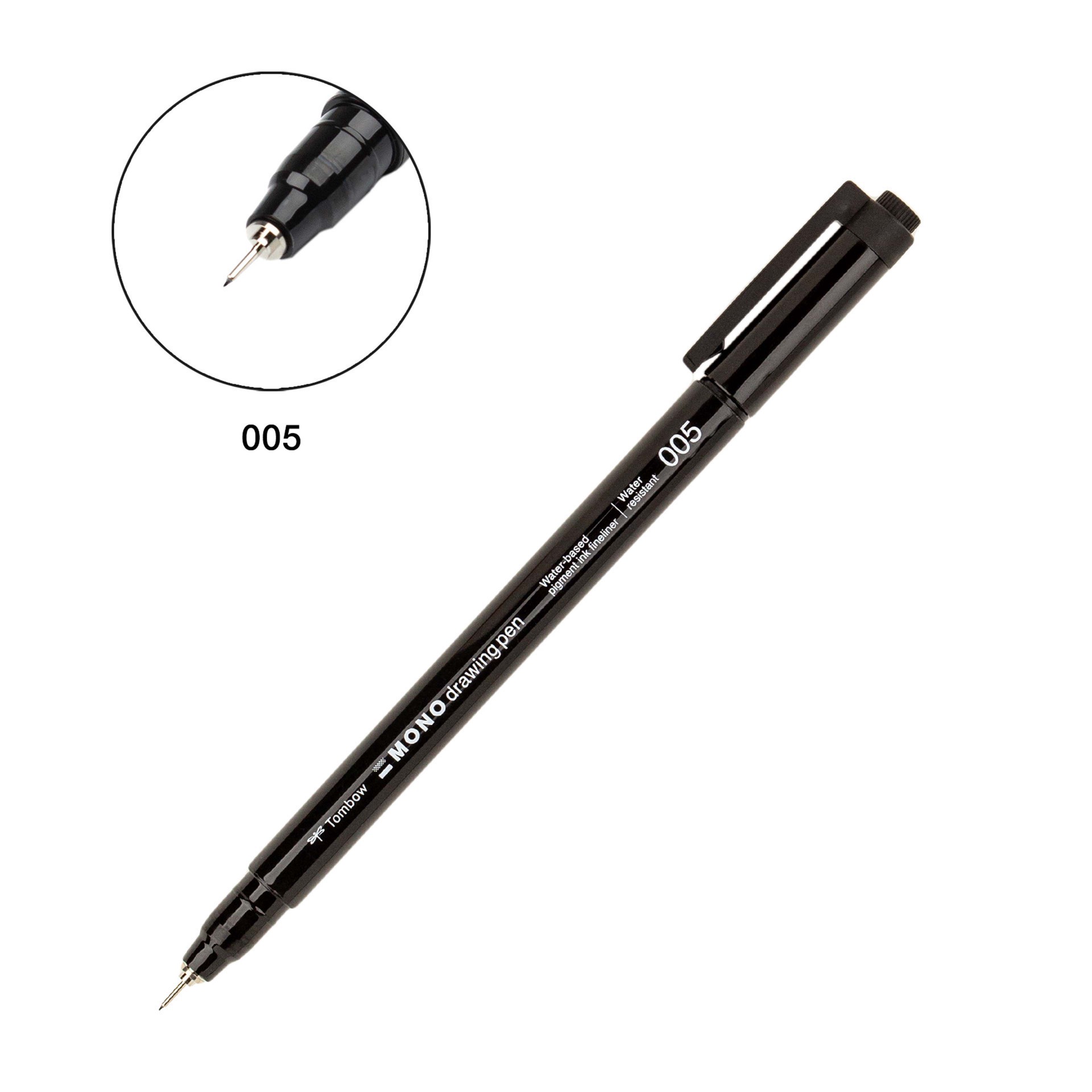 slide 6 of 9, Tombow Mono 005 Black Drawing Pens, 2ct., 2 ct