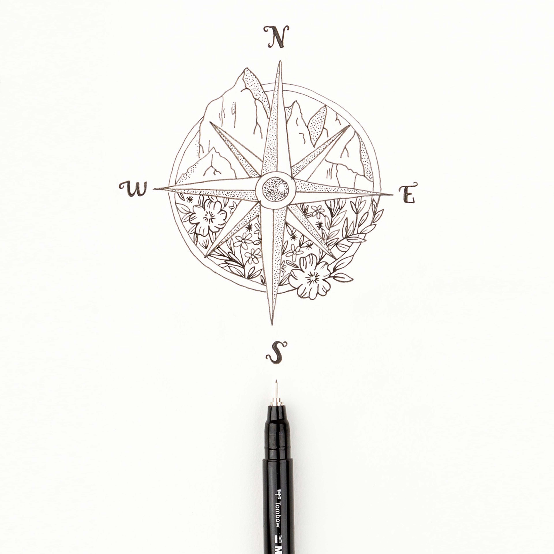 slide 3 of 9, Tombow Mono 005 Black Drawing Pens, 2ct., 2 ct