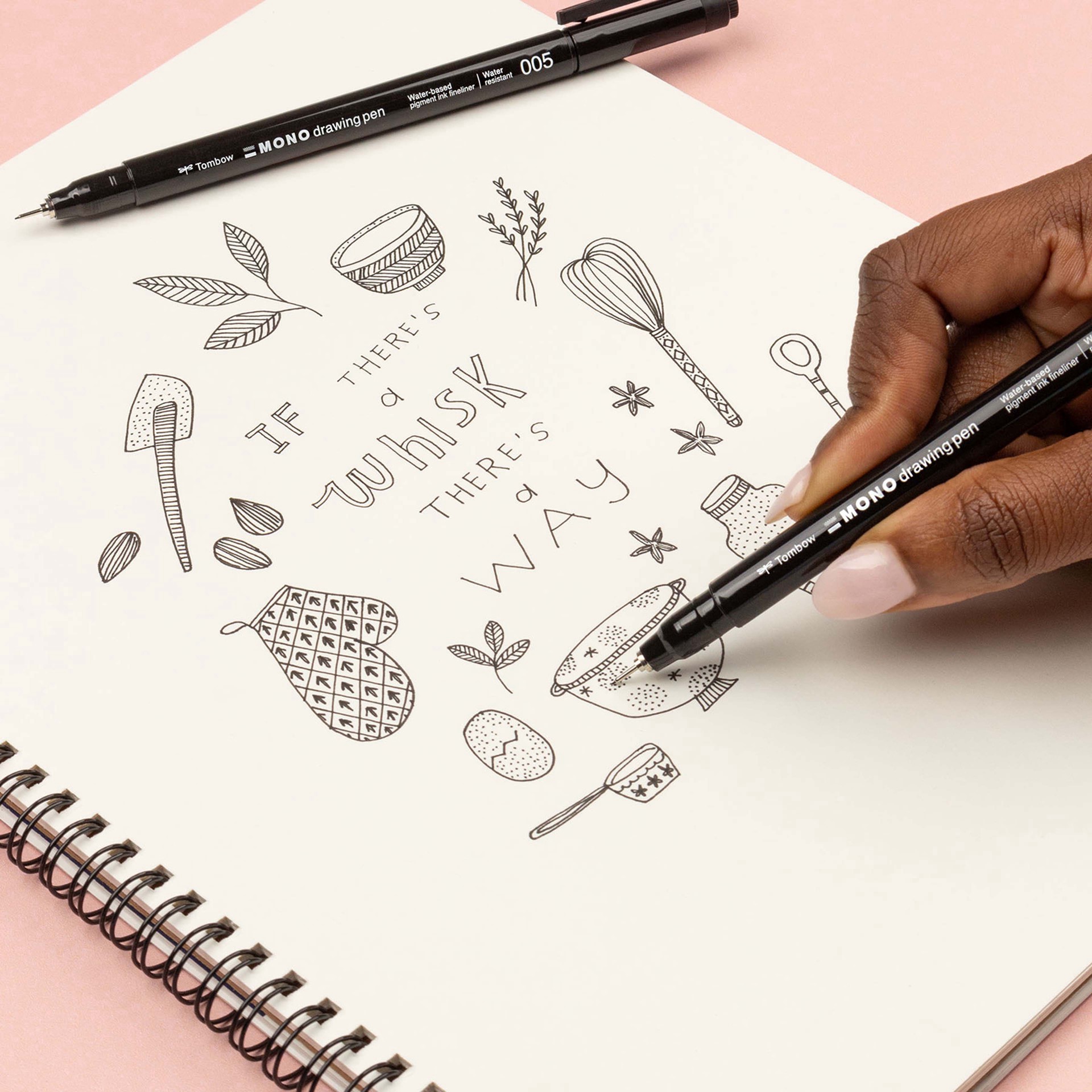 slide 4 of 9, Tombow Mono 005 Black Drawing Pens, 2ct., 2 ct