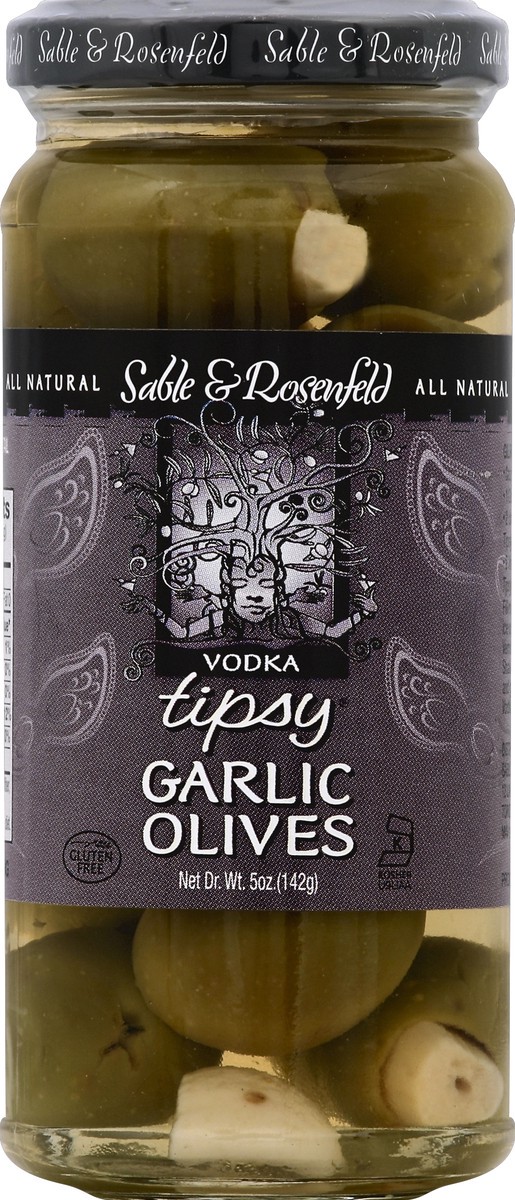 slide 2 of 2, Sable & Rosenfeld Vodka Laced Garlic Tipsy Olives, 5 oz