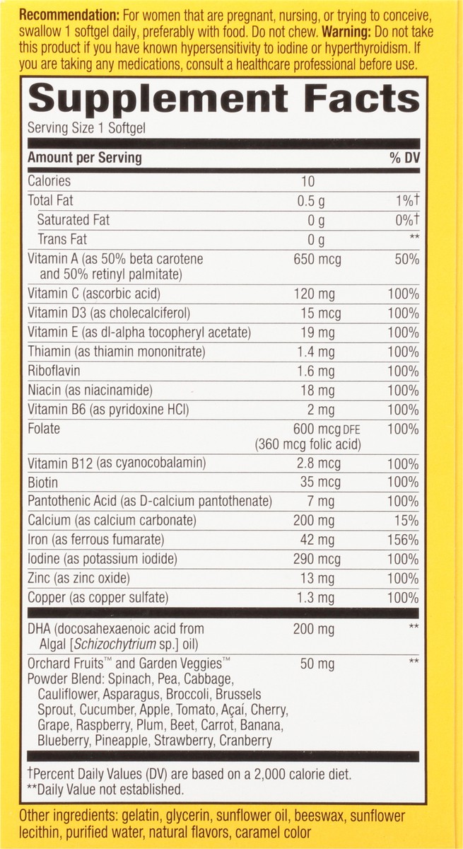 slide 7 of 9, Nature's Way Alive! Softgels Daily Support Prenatal Multivitamin 30 ea, 30 ct