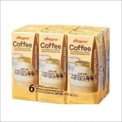 Binggrae Coffee Flavor Milk Drink 6 pk
