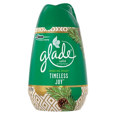 slide 1 of 1, Glade Solid Woodland Spruce Timeless Joy, 6 oz