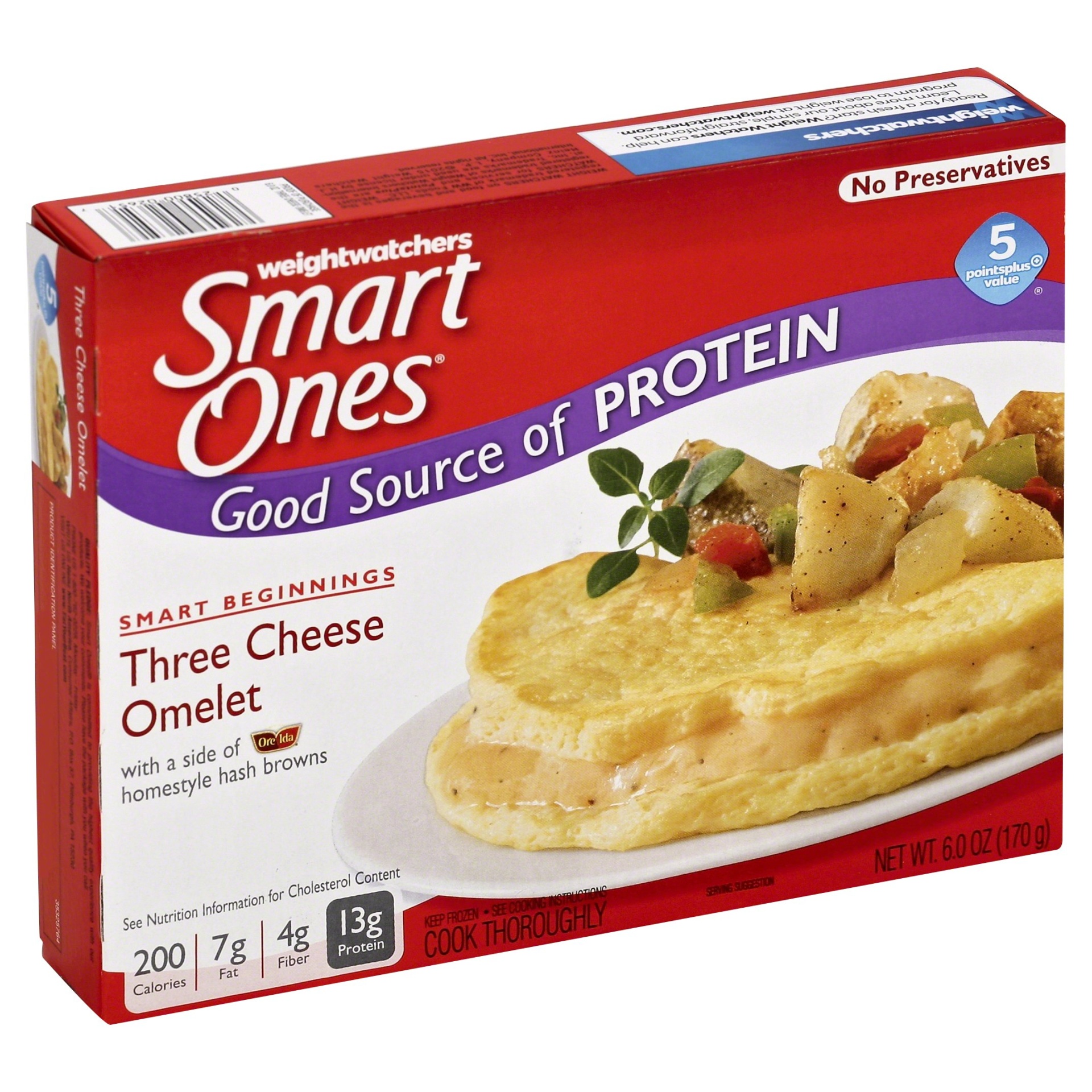 slide 1 of 1, Weight Watchers Smart Ones Three Cheese Omelet Wirh Hashbrowns, 6 oz