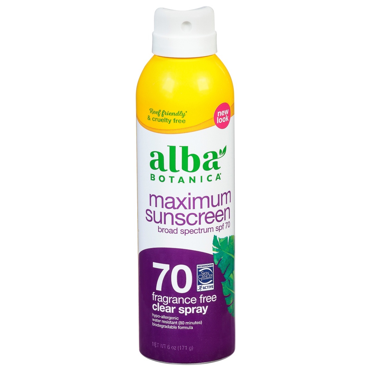 slide 1 of 8, Alba Botanica SPF 70  Maximum Sunscreen Spray, 6 oz
