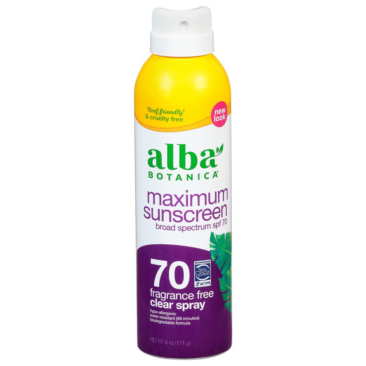 slide 1 of 8, Alba Botanica Spf 70 Clear Sunscreen Spray - 5 Oz, 5 oz