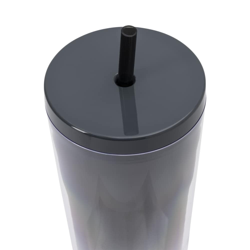 slide 4 of 4, Manna™ Axel™ Plastic Tumbler & Straw Set - Black, 24 oz