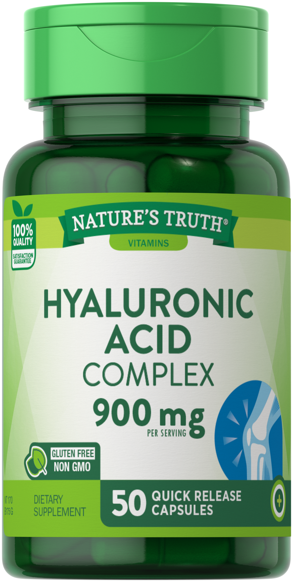 slide 1 of 4, Nature's Truth Hyaluronic Acid Complex 900 mg, 50 ct