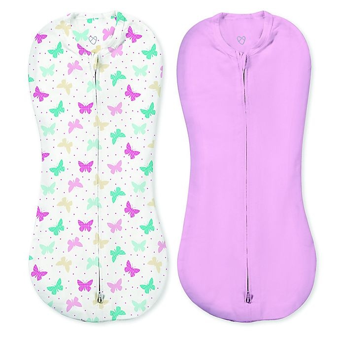 slide 1 of 1, SwaddleMe Small Free to Fly Butterflies Pod Swaddles, 2 ct