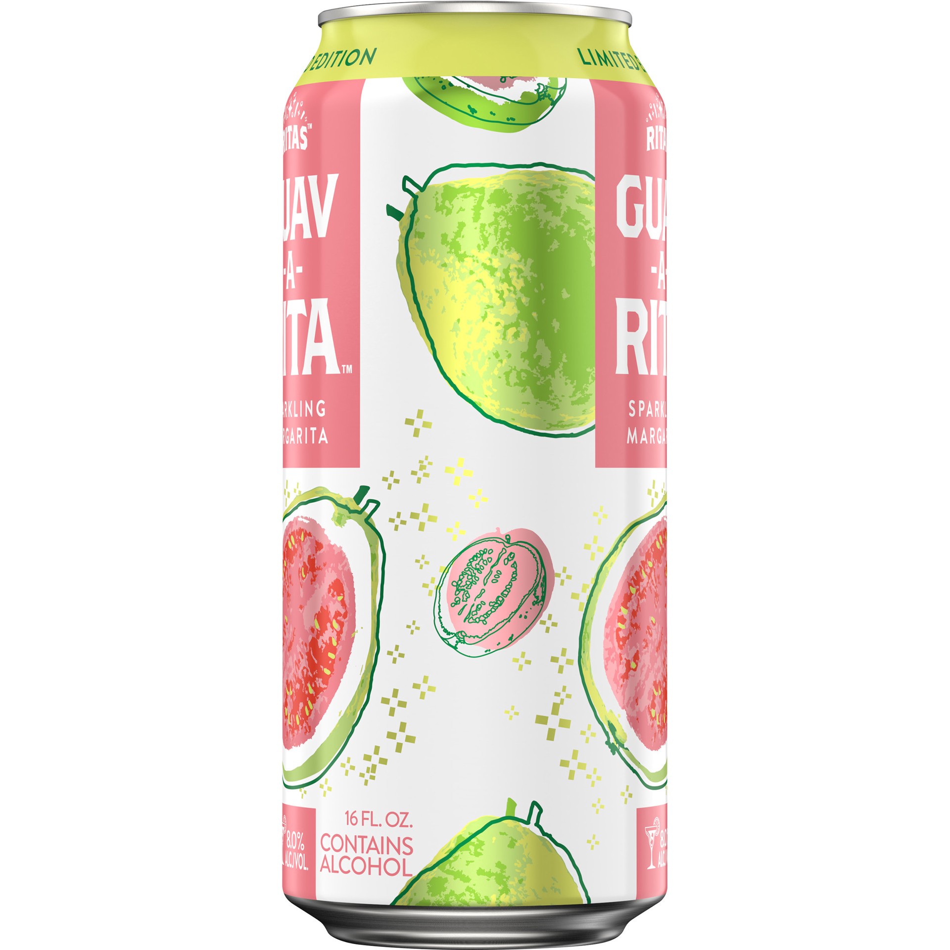 slide 1 of 2, RITAS™ Guav-A-Rita™ Sparkling Margarita, 4 Pack 16 fl. oz. Cans, 16 fl oz