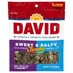 DAVID Jumbo Sweet & Salty Sunflower Seeds 5.25 oz