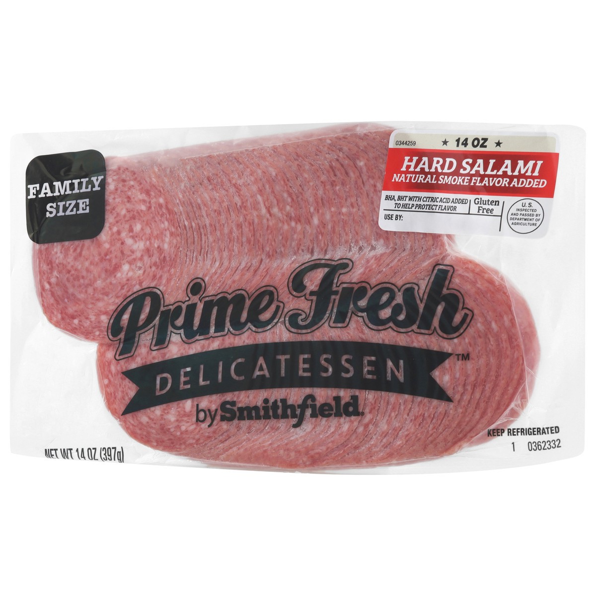 slide 14 of 14, Prime Fresh Delicatessen Smithfield Prime Fresh Hard Salami, 14 oz, 14 oz