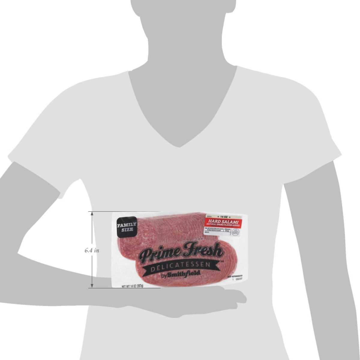 slide 11 of 14, Prime Fresh Delicatessen Smithfield Prime Fresh Hard Salami, 14 oz, 14 oz