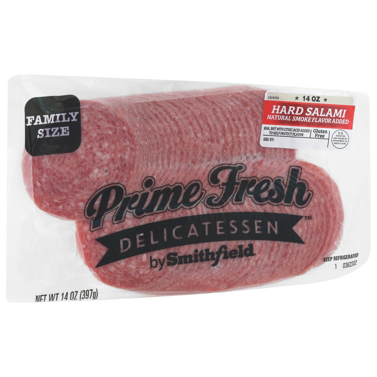 slide 10 of 14, Prime Fresh Delicatessen Smithfield Prime Fresh Hard Salami, 14 oz, 14 oz
