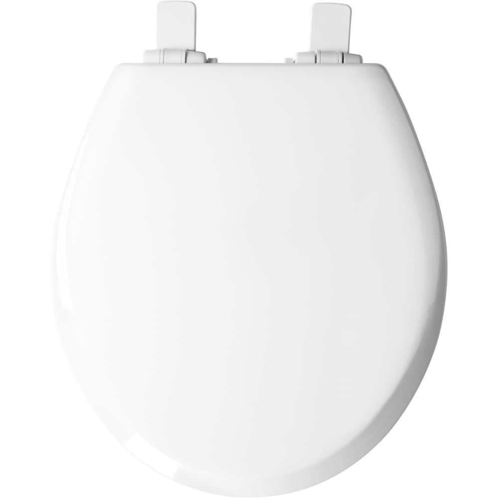 slide 1 of 1, Mayfair Round White NextStep Child/Adult Toilet Seat with Whisper Close, 1 ct