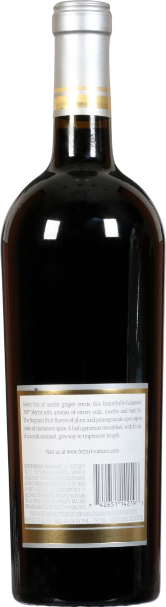 slide 3 of 12, Ferrari-Carano Sonoma County Merlot, 750 ml