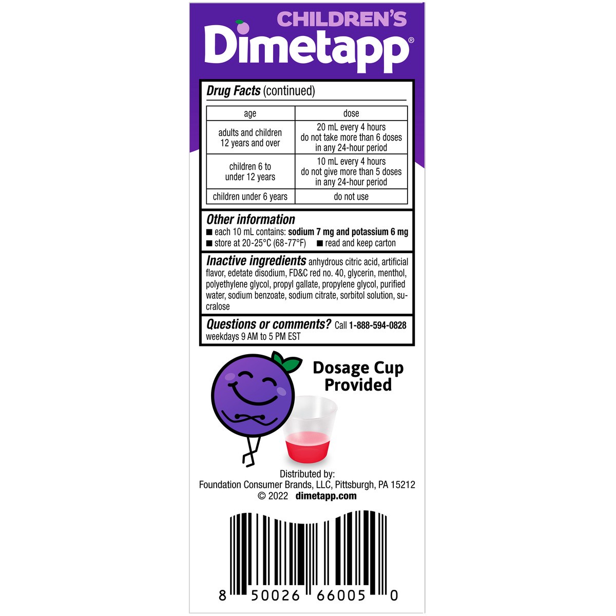 slide 2 of 9, Dimetapp Children's Multi-Symptom Cold & Flu, 4 oz
