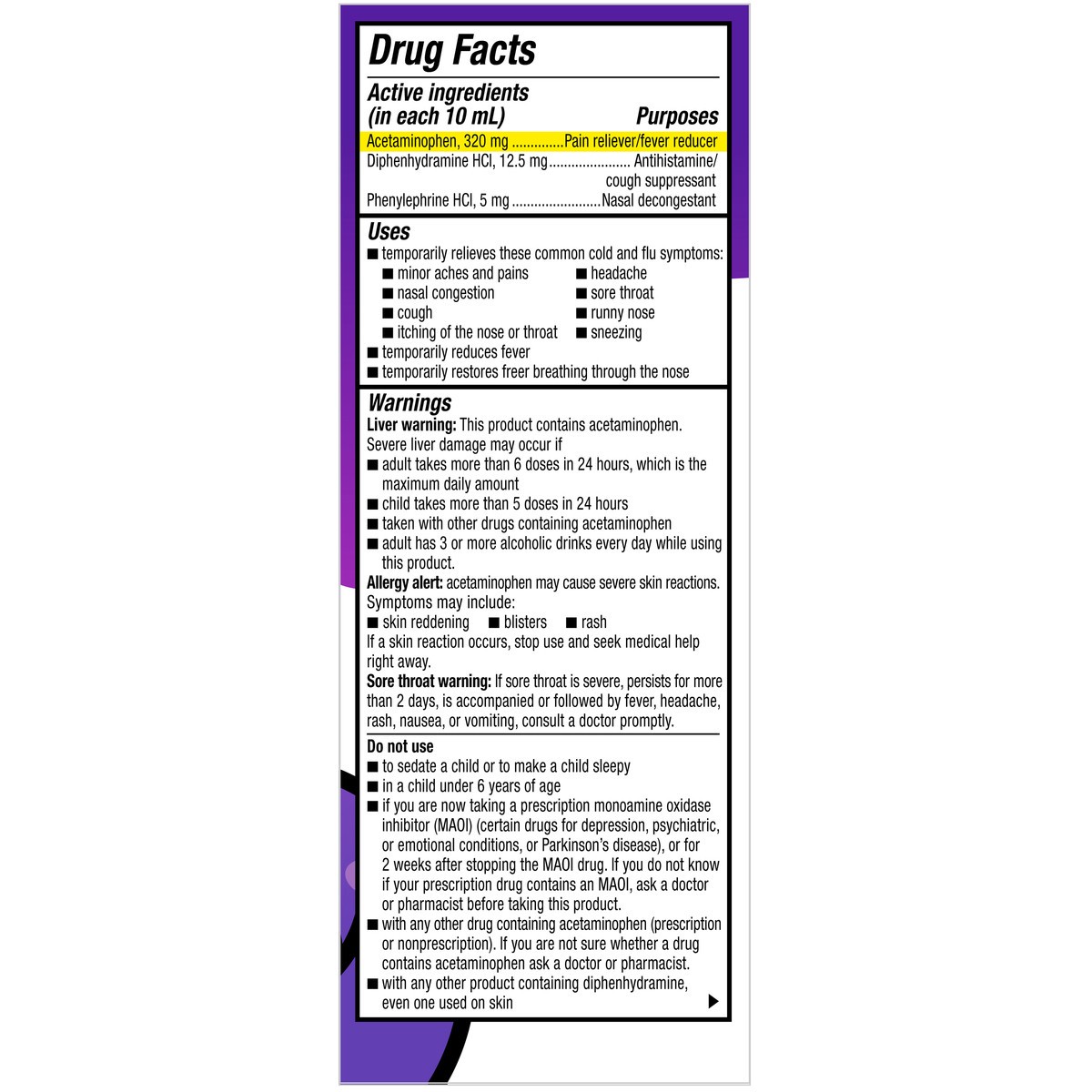 slide 5 of 9, Dimetapp Children's Multi-Symptom Cold & Flu, 4 oz
