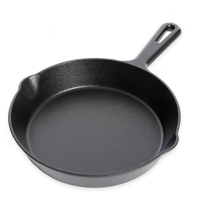 slide 1 of 5, Artisanal Kitchen Supply Pre-Seasoned Cast Iron Skillet, 8 in