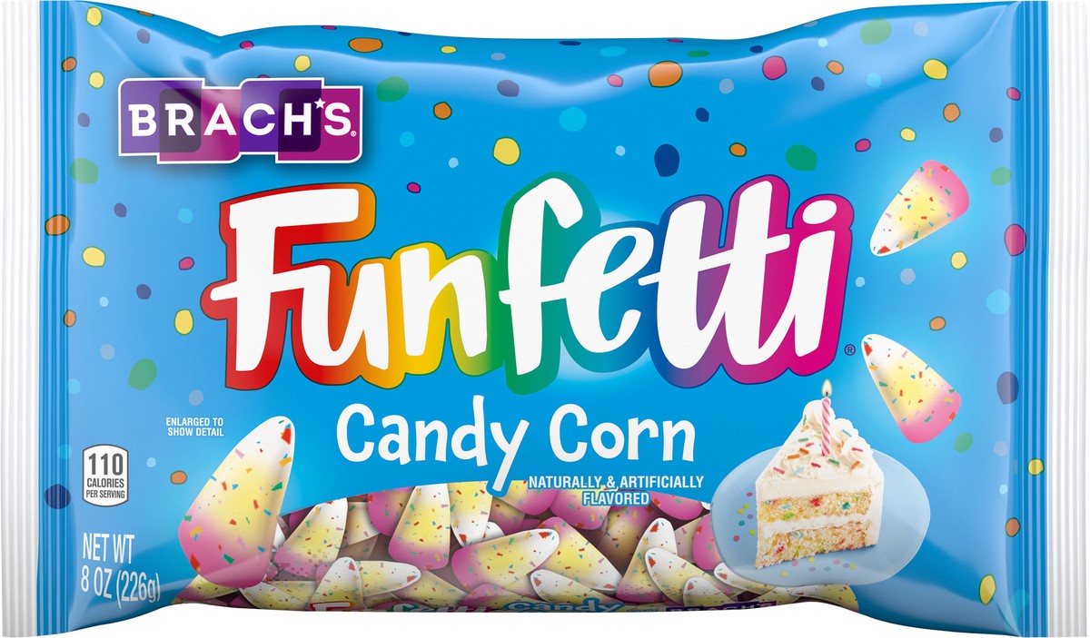 slide 11 of 13, Brach's 07033 154423 Funfetti Candy Corn Halloween 8 oz, 8 oz