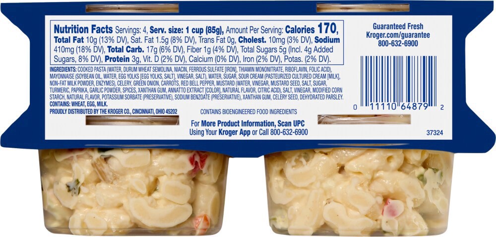 slide 2 of 2, Kroger® Macaroni Salad, 4 ct; 3 oz